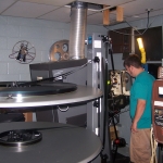 Christopher Deppe (grandson of William Beck) operating projectors in 2000's.