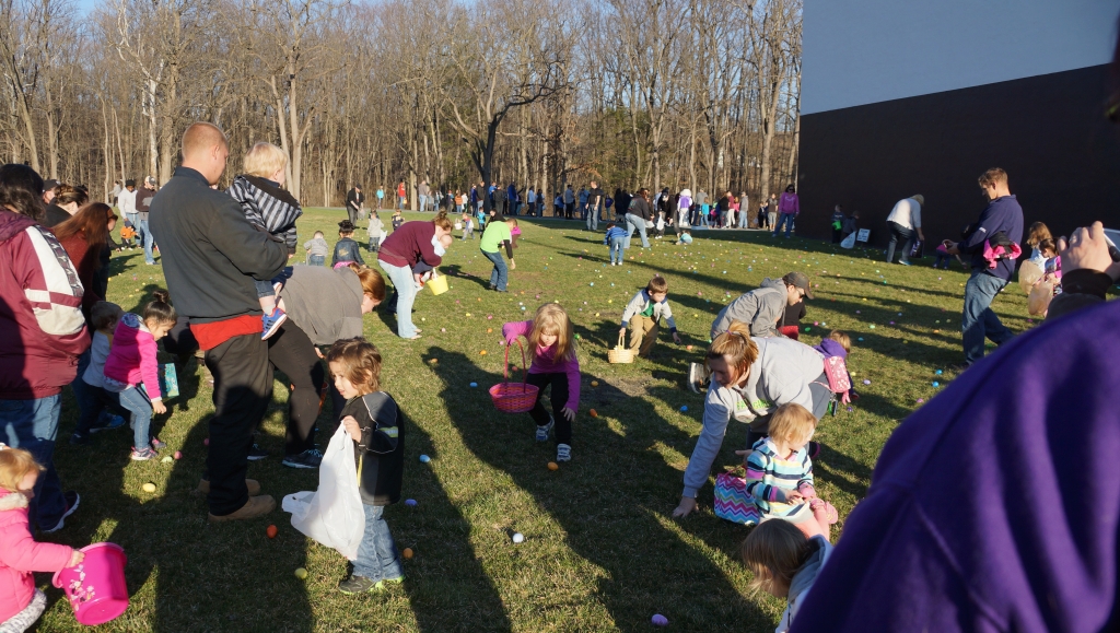 Easter egg hunt during 2016 Easter weekend