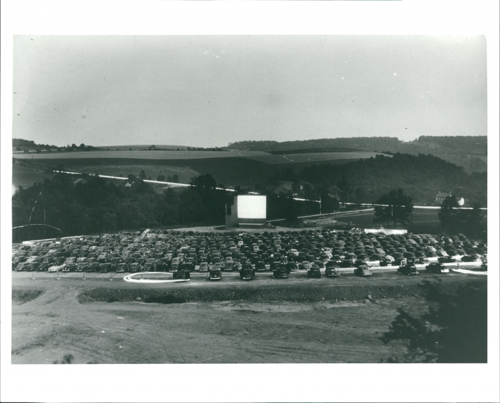 The drive-in (circa 1948) at it's present day location. Then known as <em>Route 45 Drive-In</em>.