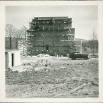 Construction of the first block screen, 1946.